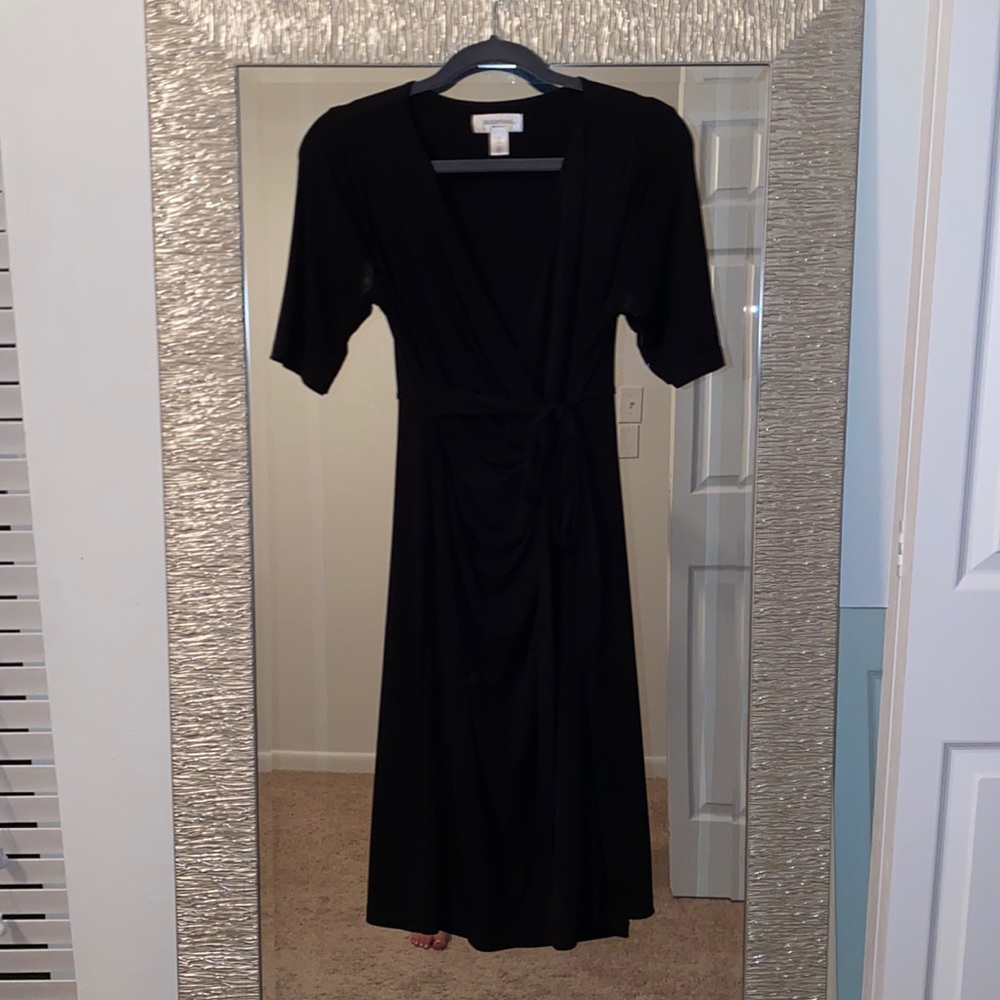 Business professional maternity dress black